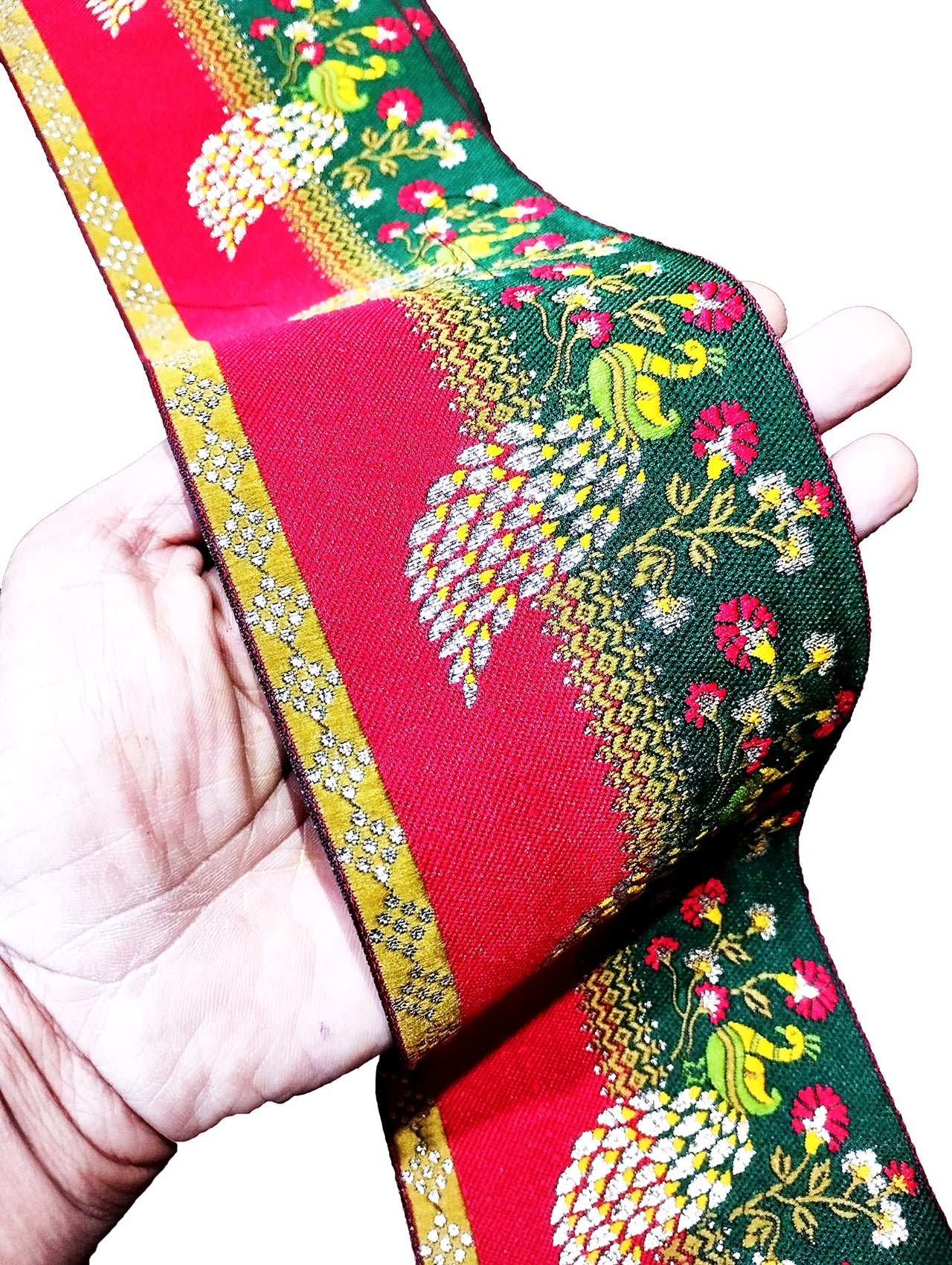 CARTZEYE Women's  Saree Falls Lace Border Reel Jacquard Woven Heavy Design Work for Saree, Kurti, Dresses, Bandhani, Lehenga, Decorative Ribbon