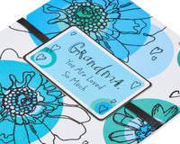 American Greetings Birthday Card for Grandma (Blue Floral)