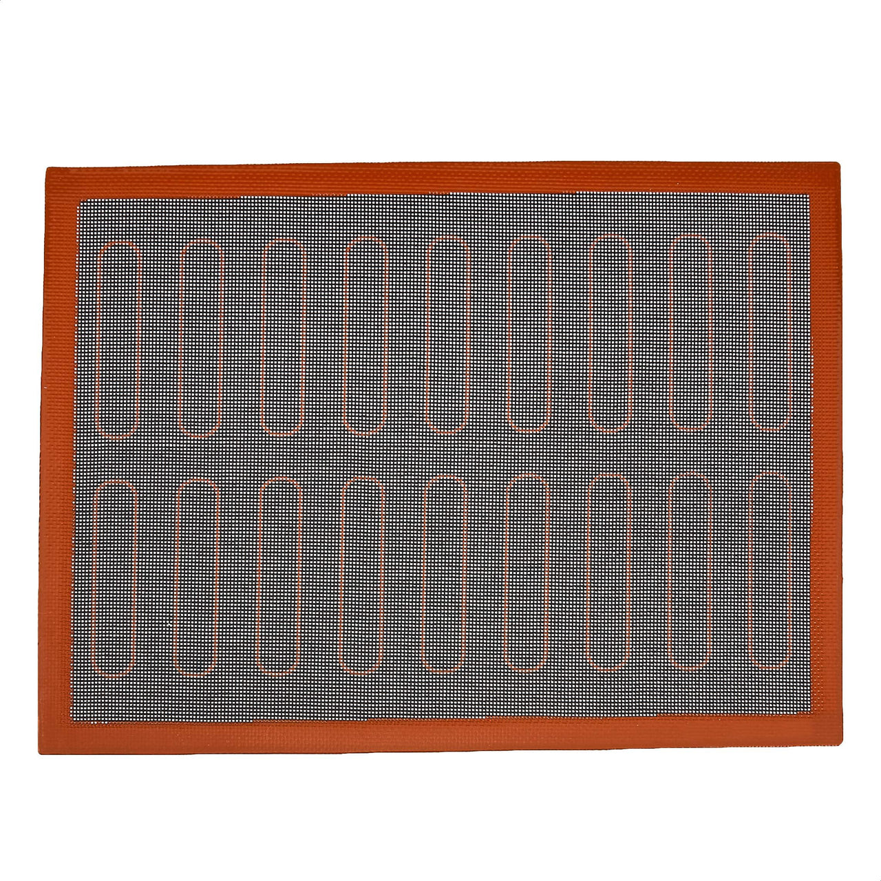 Basics Silicone Non-Stick Eclair Baking Mat, Reusable, Easy to Clean, 2 Pack, Black/Red/White, Rectangular, 15.7" x 11.8" (Previously Commercial brand) 15.7" x 11.8" Pastry Mat