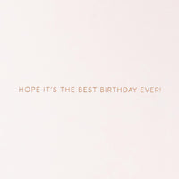 Hallmark Signature Birthday Card (Best Birthday Ever) Light Blue