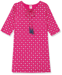 Amazon Brand - Jam & Honey Girl's  Cotton Regular Short Kurti PEACH 2 2 Years-3 Years