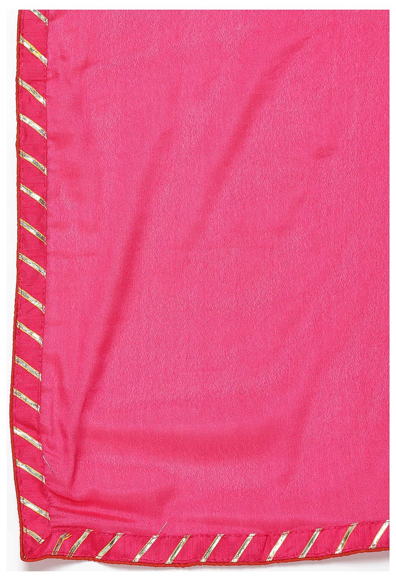 LYMI LABEL Rayon Embroidered Foli Printed Stitched Kurta Skirt set with Gota patti Dupatta