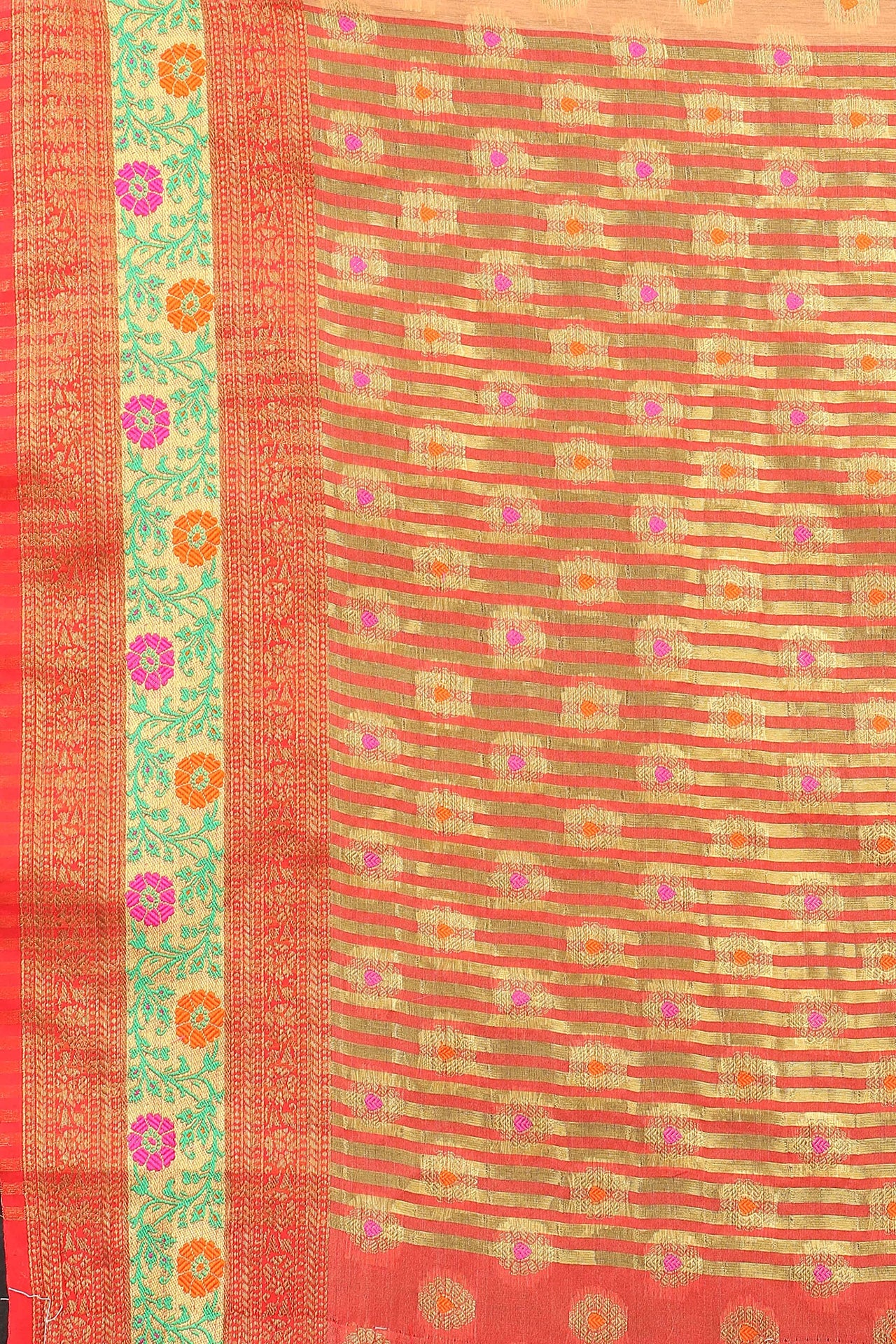 Silk Zone Women's  Cotton Woven Saree