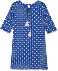 Amazon Brand - Jam & Honey Girl's  Cotton Regular Short Kurti PEACH 2 2 Years-3 Years