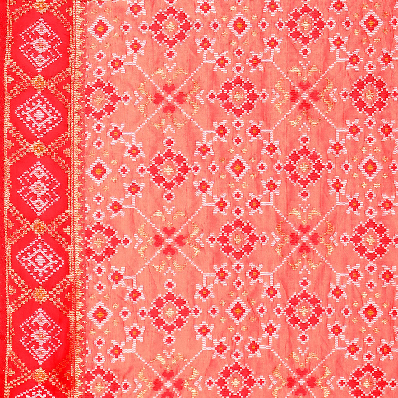 KAPAAHA Women's  Woven Design Silk Blend Dupatta Free Size