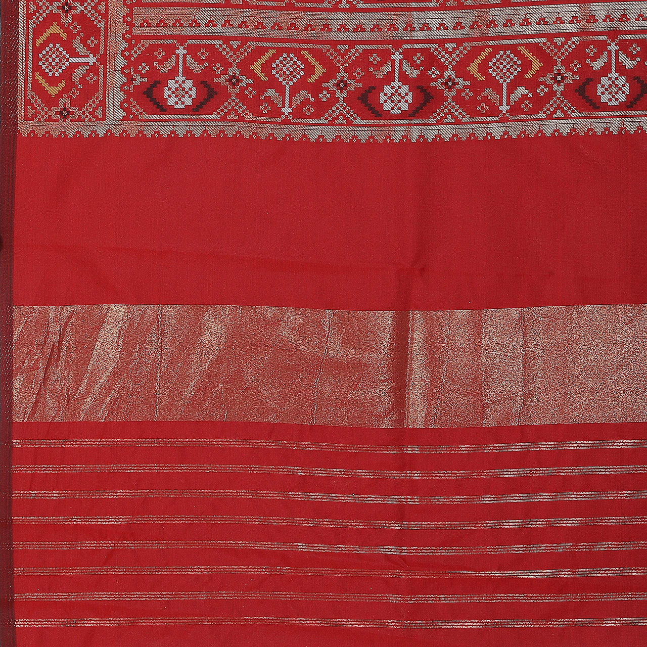 KAPAAHA Women's  Woven Silk Blend Patola Dupatta/Chunni