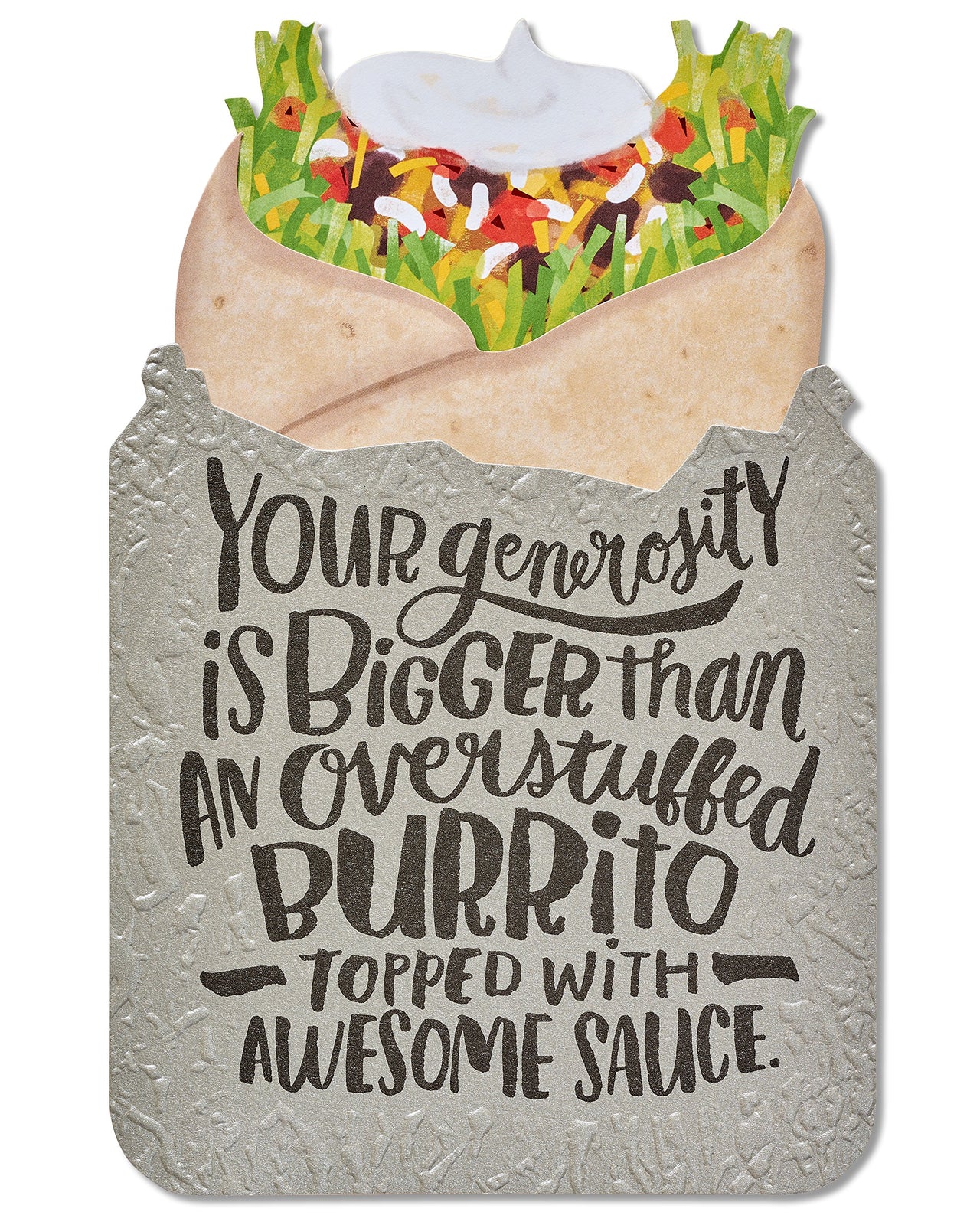American Greetings Funny Thank You Card (Burrito) Burrito