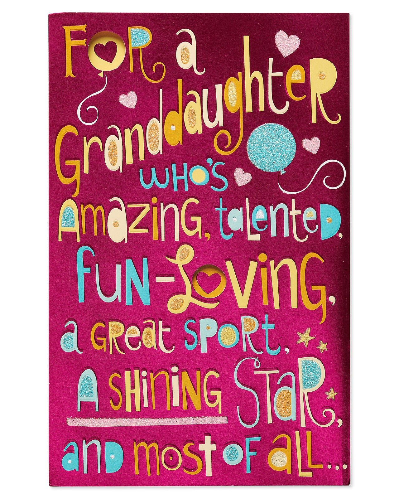 American Greetings Birthday Card for Granddaughter (Shining Star)