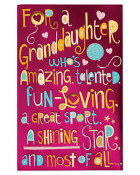 American Greetings Birthday Card for Granddaughter (Shining Star)