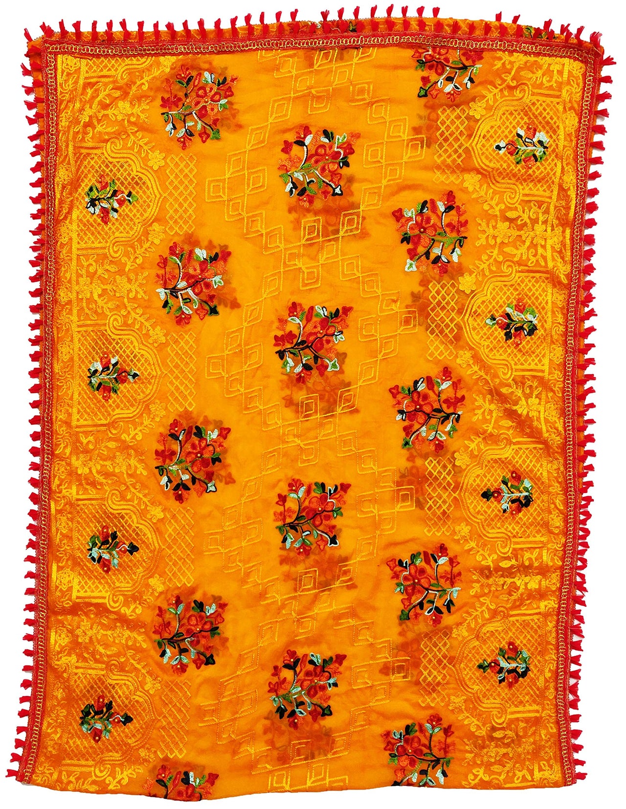 AAHIRA Women Jam Cotton Unstitched Salwar Suit Dress Material With Heavy Embriodery And Phulkari Dupatta(Free Size, Vidhya)