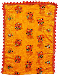 AAHIRA Women Jam Cotton Unstitched Salwar Suit Dress Material With Heavy Embriodery And Phulkari Dupatta(Free Size, Vidhya)