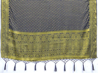 Vardha Women's  Chiffon Silk Saree with Unstitched Blouse Piece - Zari Woven Work Sarees for Wedding