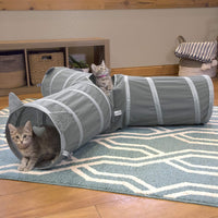 Kitty City Cat Tunnel, Cat Bed, Tunnel, Cat and Kitty Toys Gray Tunnel