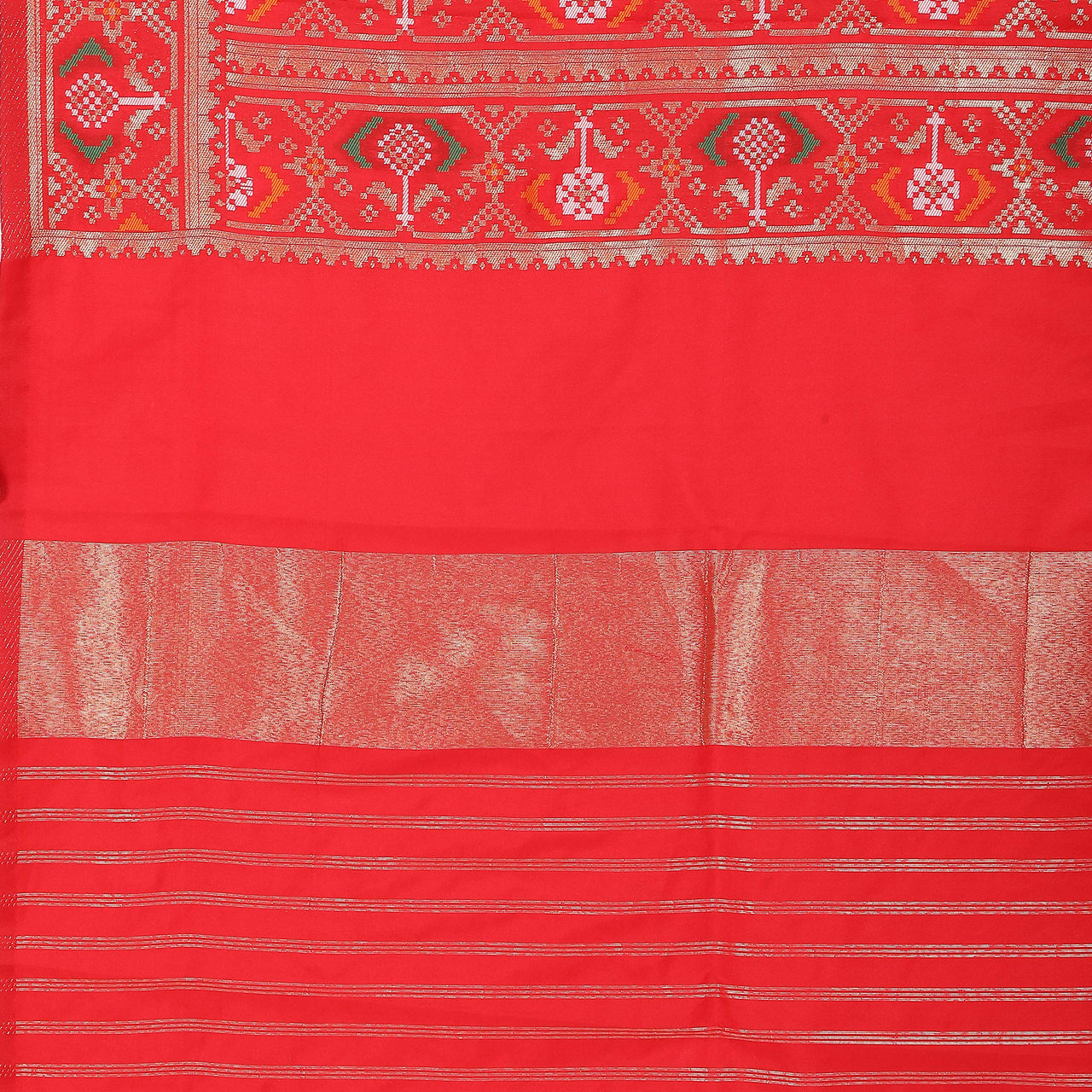 KAPAAHA Women's  Woven Silk Blend Patola Dupatta/Chunni