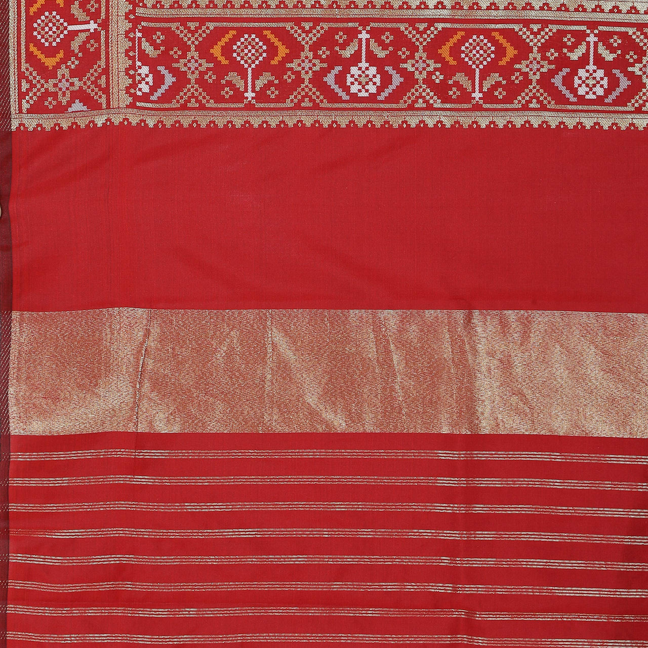 KAPAAHA Women's  Woven Silk Blend Patola Dupatta/Chunni Enough