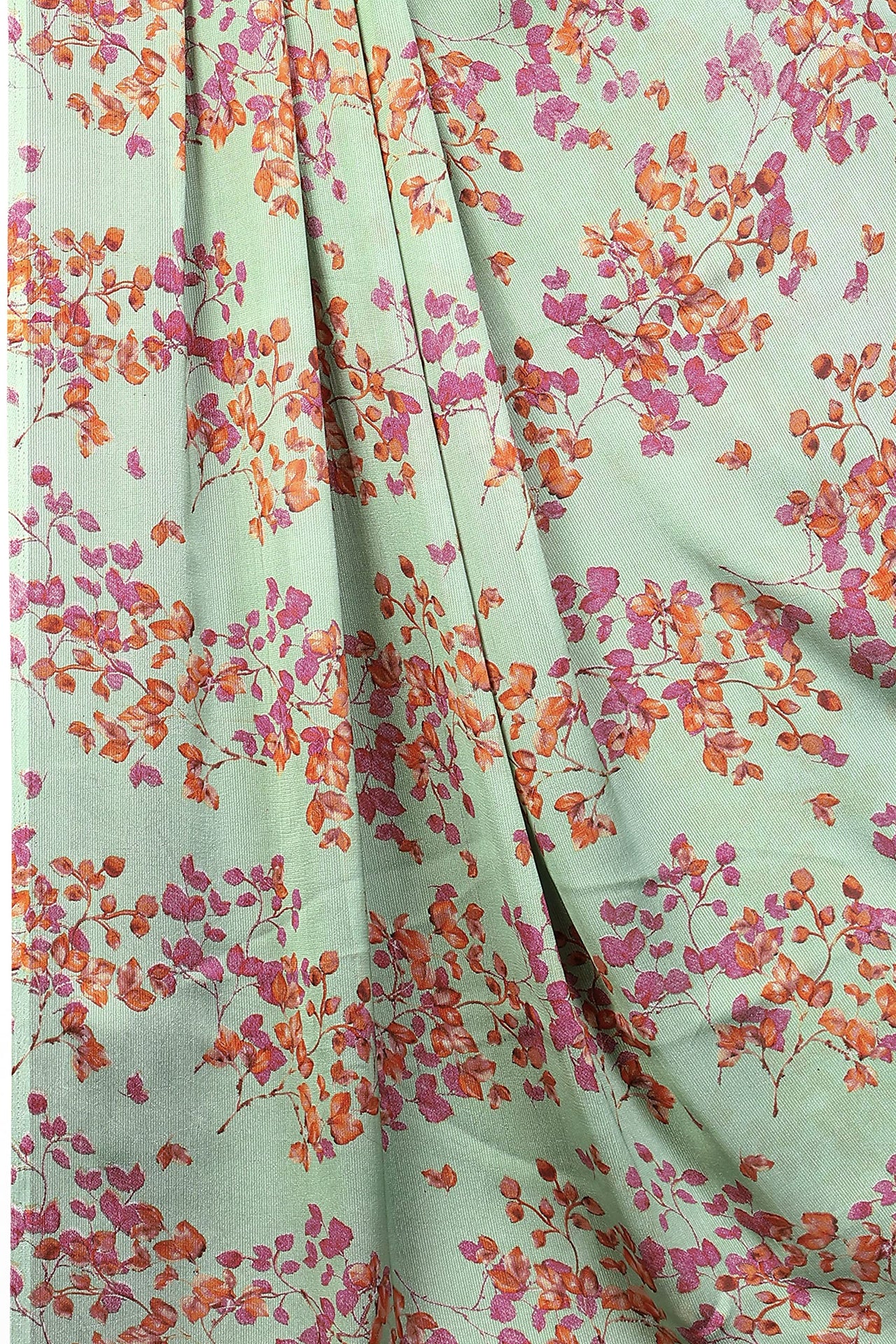 MIRCHI FASHION Women's  Stylish Chiffon Floral Printed Saree with Blouse Piece