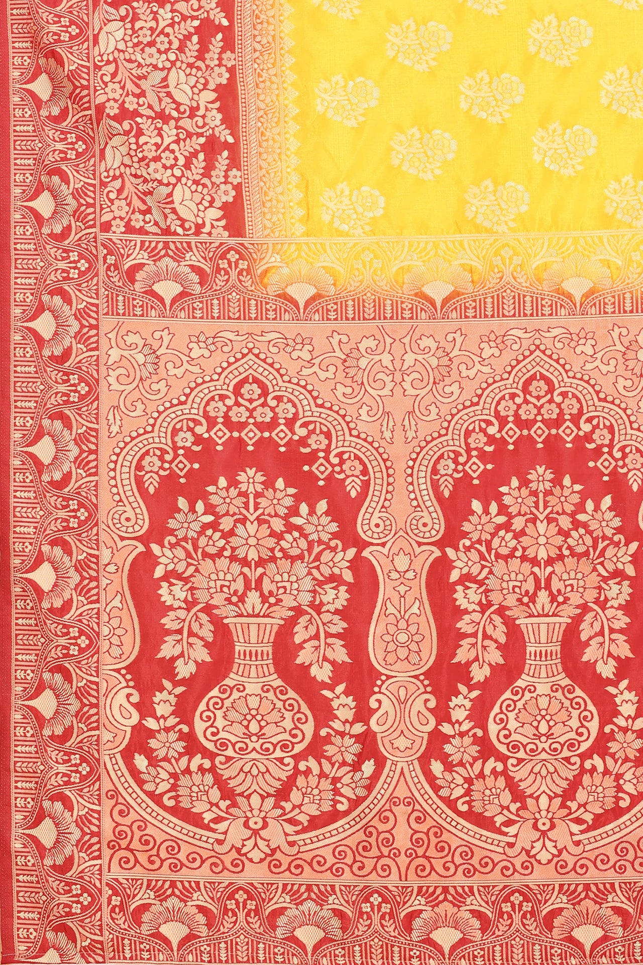 SATYAM WEAVES Women's  Banarasi Cotton Silk Saree With Blouse Piece