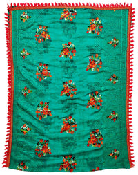 AAHIRA Women Jam Cotton Unstitched Salwar Suit Dress Material With Heavy Embriodery And Phulkari Dupatta(Free Size, Vidhya)