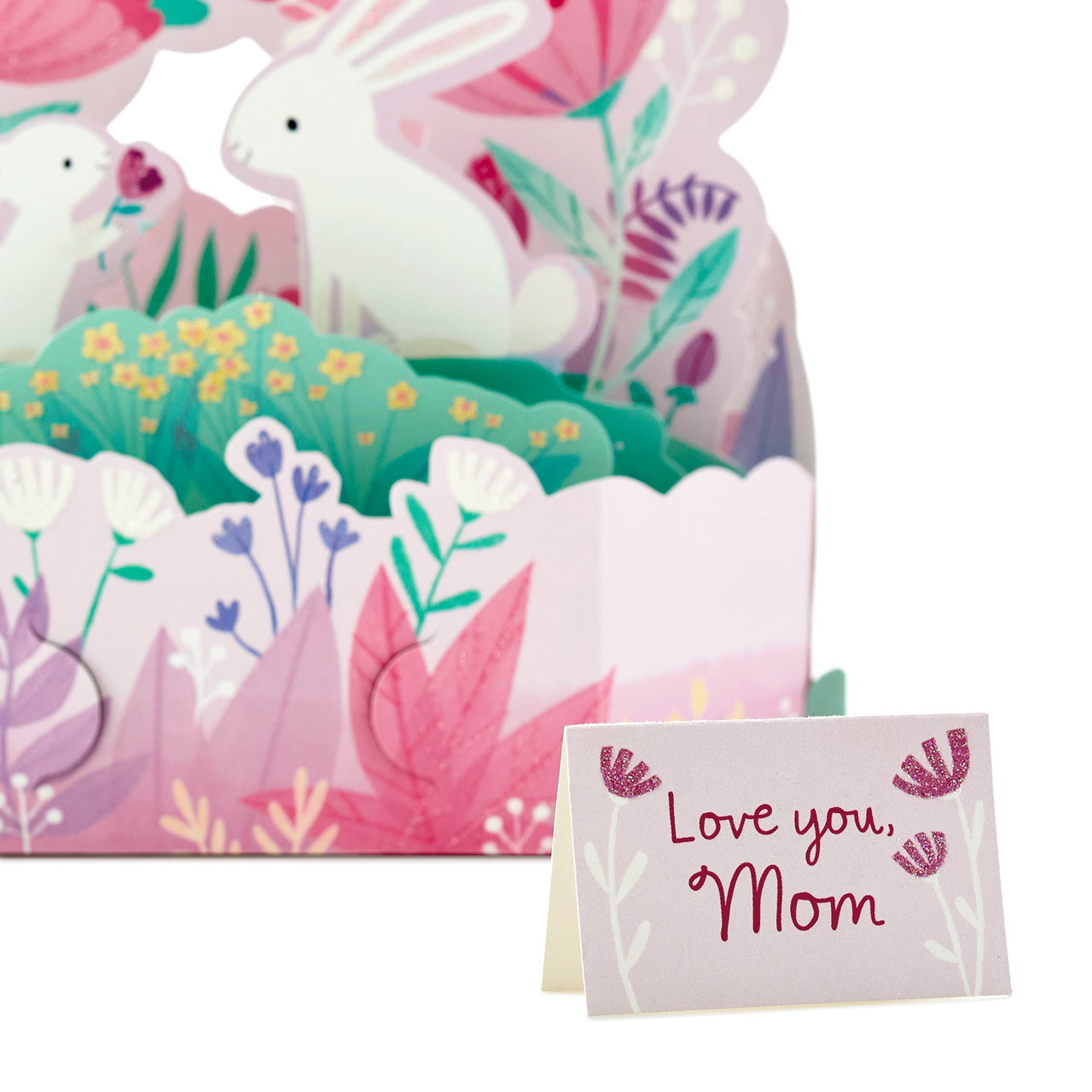 Hallmark Paper Wonder Mother's  Day Pop Up Card (Bunnies) for Spring, Easter Card for Mom