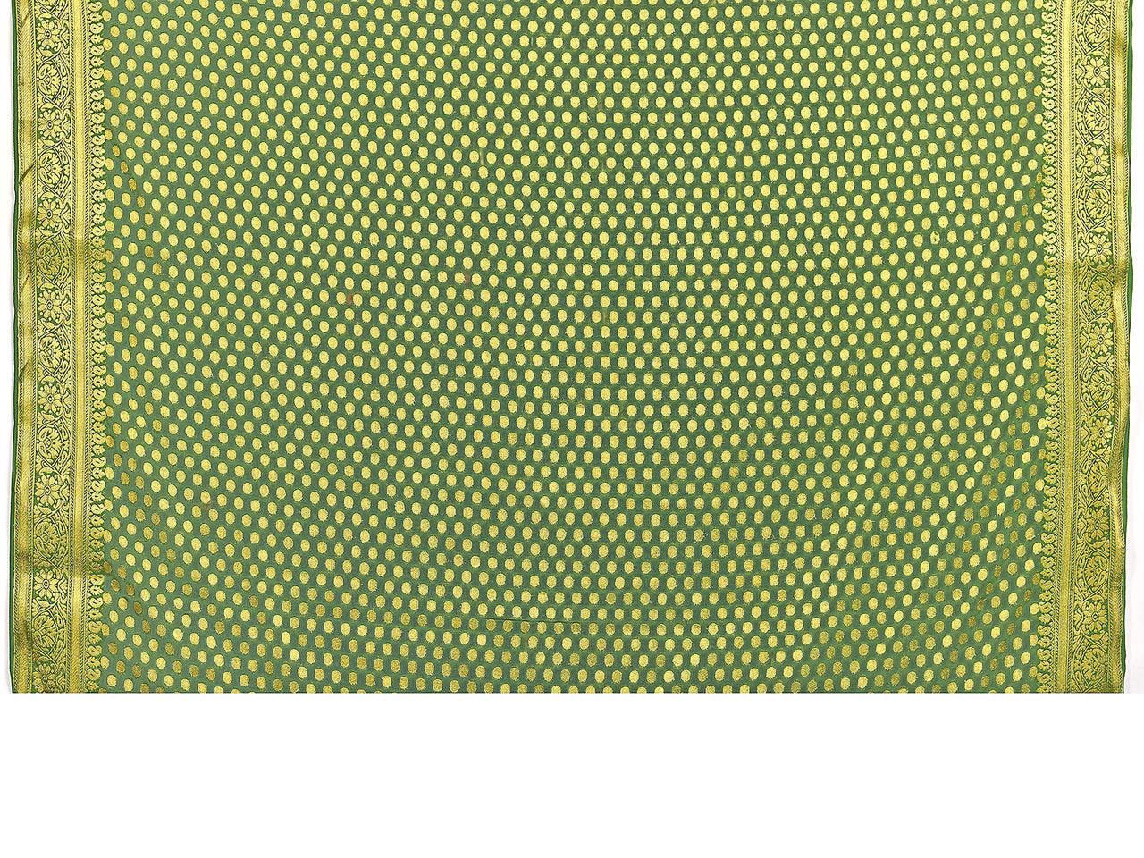 Vardha Women's  Chiffon Silk Saree with Unstitched Blouse Piece - Zari Woven Work Sarees for Wedding