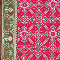 KAPAAHA Women's  Woven Silk Blend Patola Dupatta/Chunni