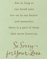 American Greetings Sympathy Card for Loss of Father (Trees) Trees