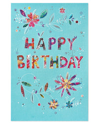 American Greetings Birthday Card for Her (Floral Happy Birthday) Floral Happy Birthday