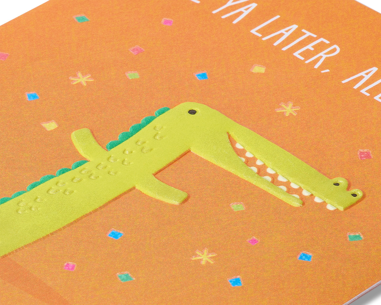 American Greetings Goodbye Card (See Ya Later Alligator) See Ya Later Alligator