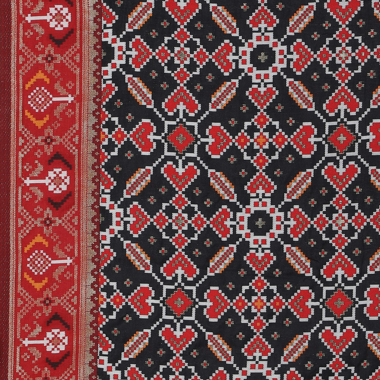 KAPAAHA Women's  Woven Silk Blend Patola Dupatta/Chunni