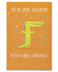 American Greetings Goodbye Card (See Ya Later Alligator) See Ya Later Alligator