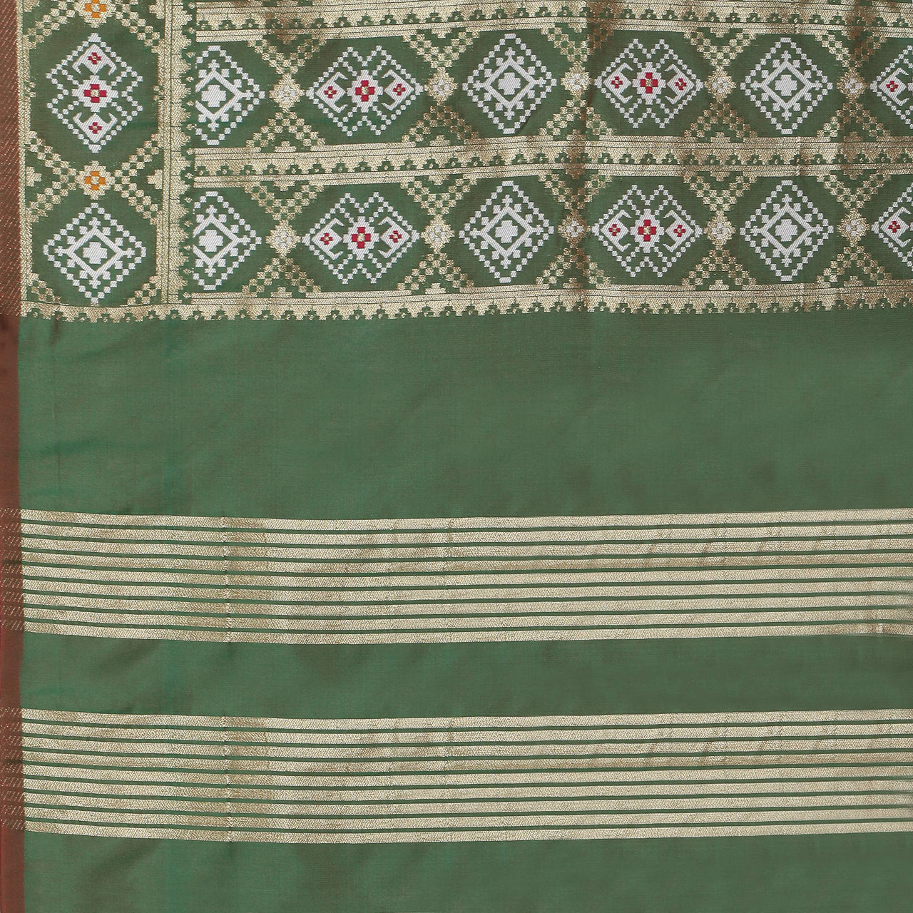 KAPAAHA Women's  Woven Design Silk Blend Dupatta Free Size