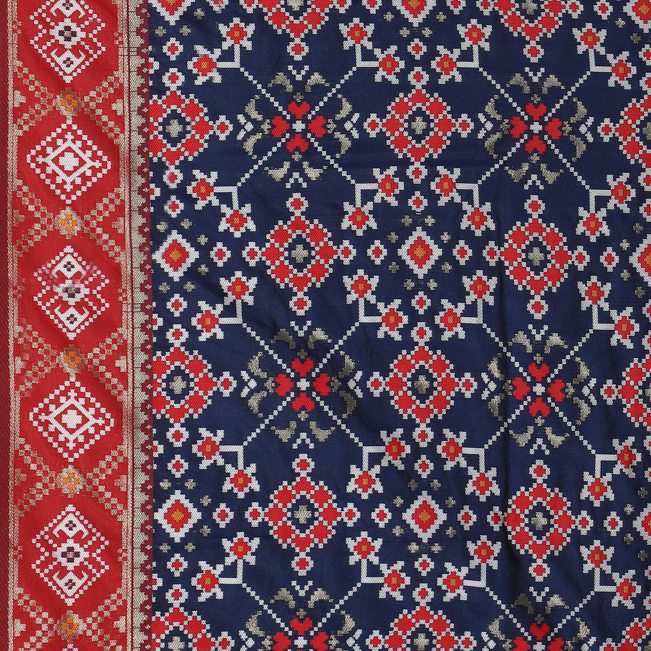 KAPAAHA Women's  Woven Design Silk Blend Dupatta Free Size