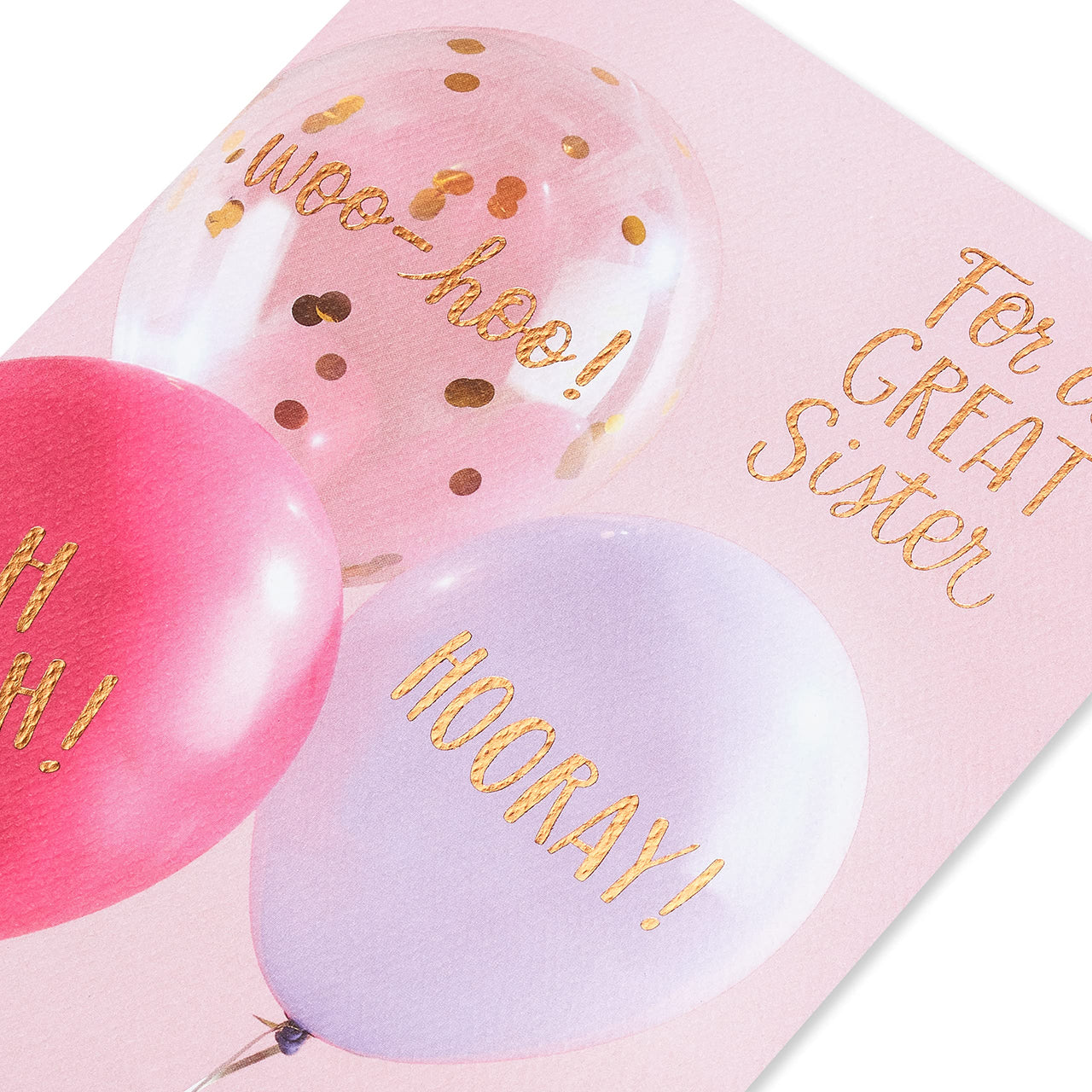 American Greetings Birthday Card for Sister (Hooray!) Hooray!