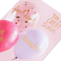 American Greetings Birthday Card for Sister (Hooray!) Hooray!