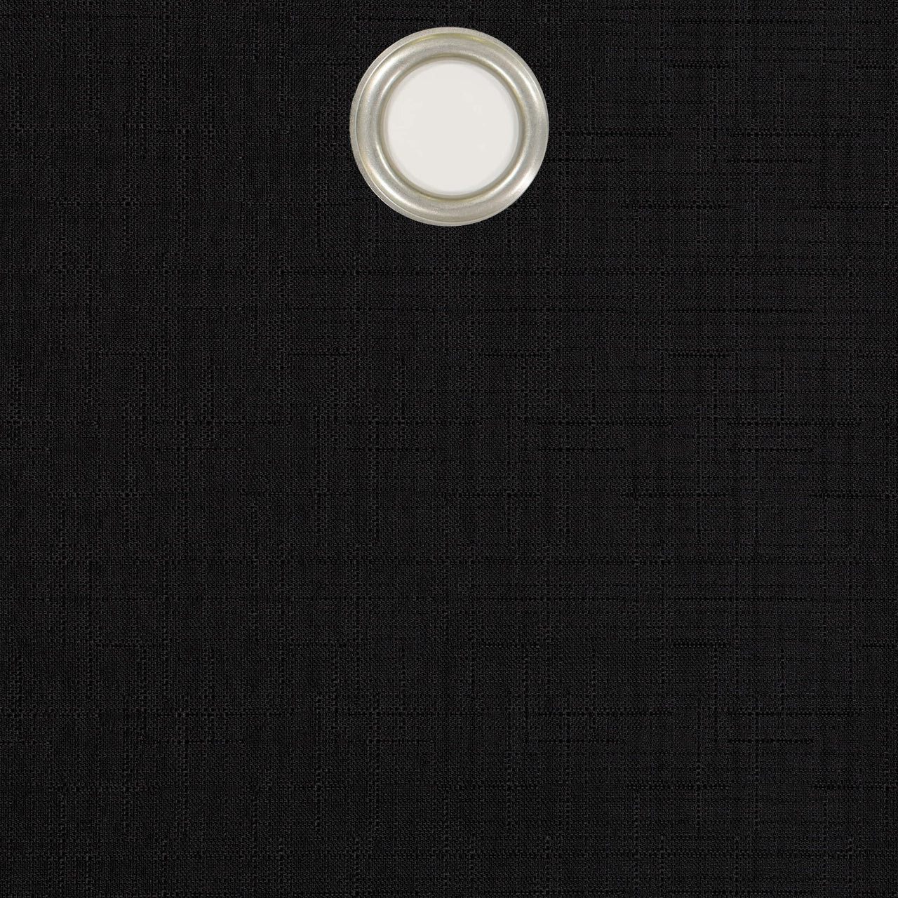 ECLIPSE Kendall Solid Textured Blackout Thermal Insulated Lining Grommet Window Curtain for Bedroom (1 Panel), 42 in x 63 in, Black 42 X 63