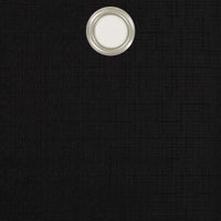 ECLIPSE Kendall Solid Textured Blackout Thermal Insulated Lining Grommet Window Curtain for Bedroom (1 Panel), 42 in x 63 in, Black 42 X 63