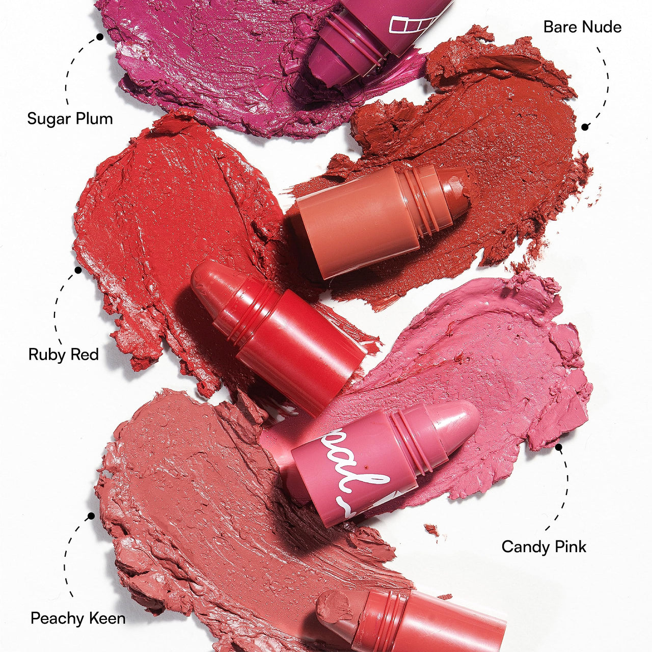 Gush Penpal 5-In-1 Lipstick| Five Shades In One| Multi-Use Stackable Lipstick For Lips, Long Lasting, Creamy Matte Finish| Moisturizing Formula With Intense Color Payoff, 4.8 G