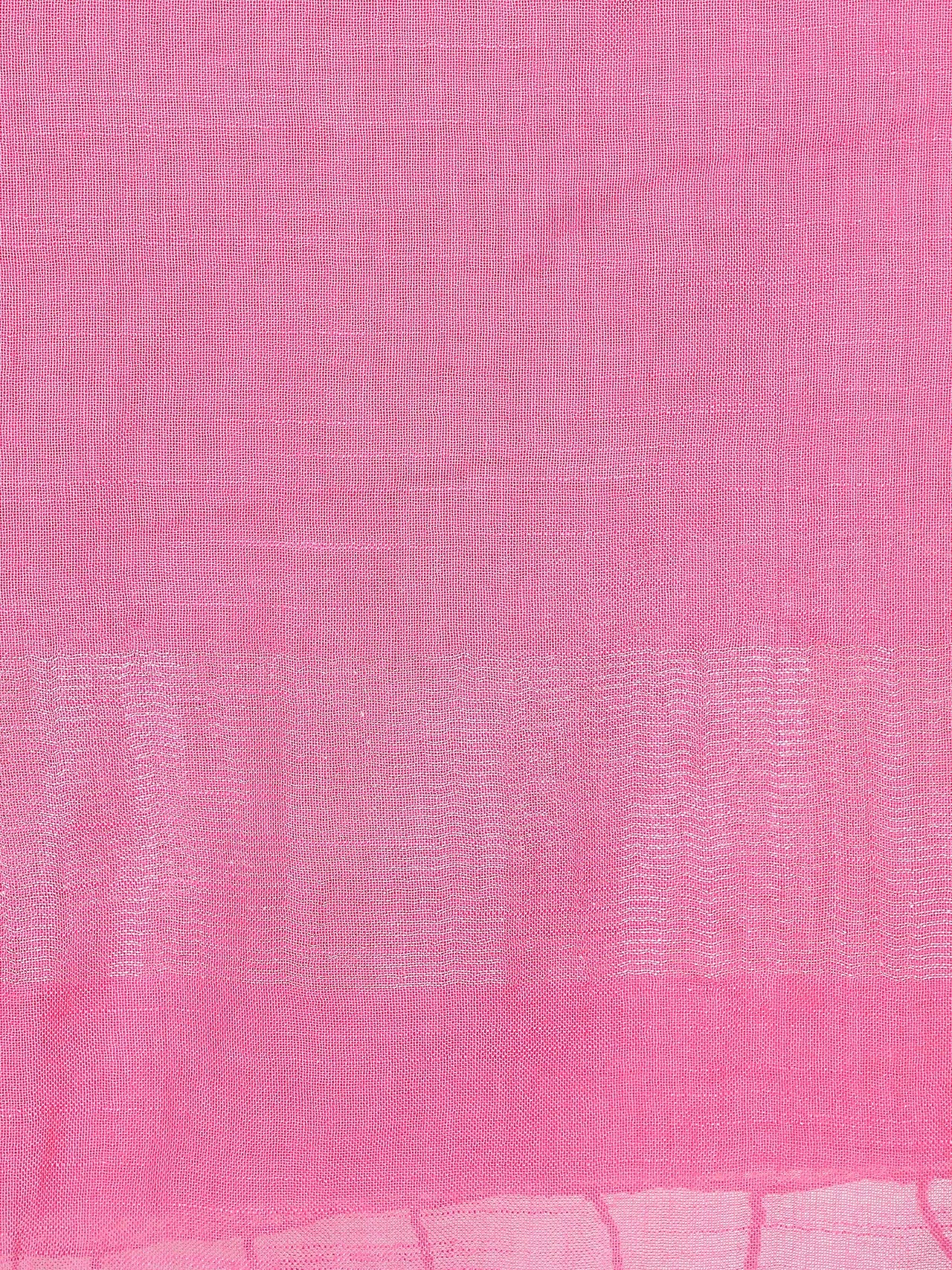 THE WEAVE TRAVELLER Women's  Solid Cotton Blend Dupatta