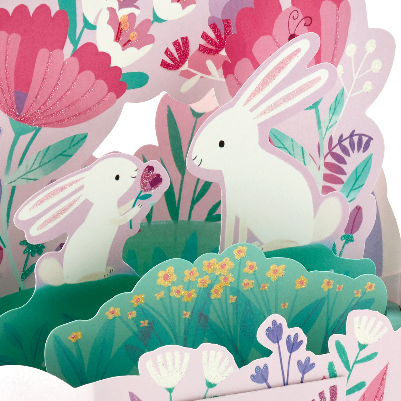 Hallmark Paper Wonder Mother's  Day Pop Up Card (Bunnies) for Spring, Easter Card for Mom