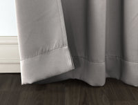 Sun Zero Easton Energy Saving Blackout Rod Pocket Curtain Panel, 40