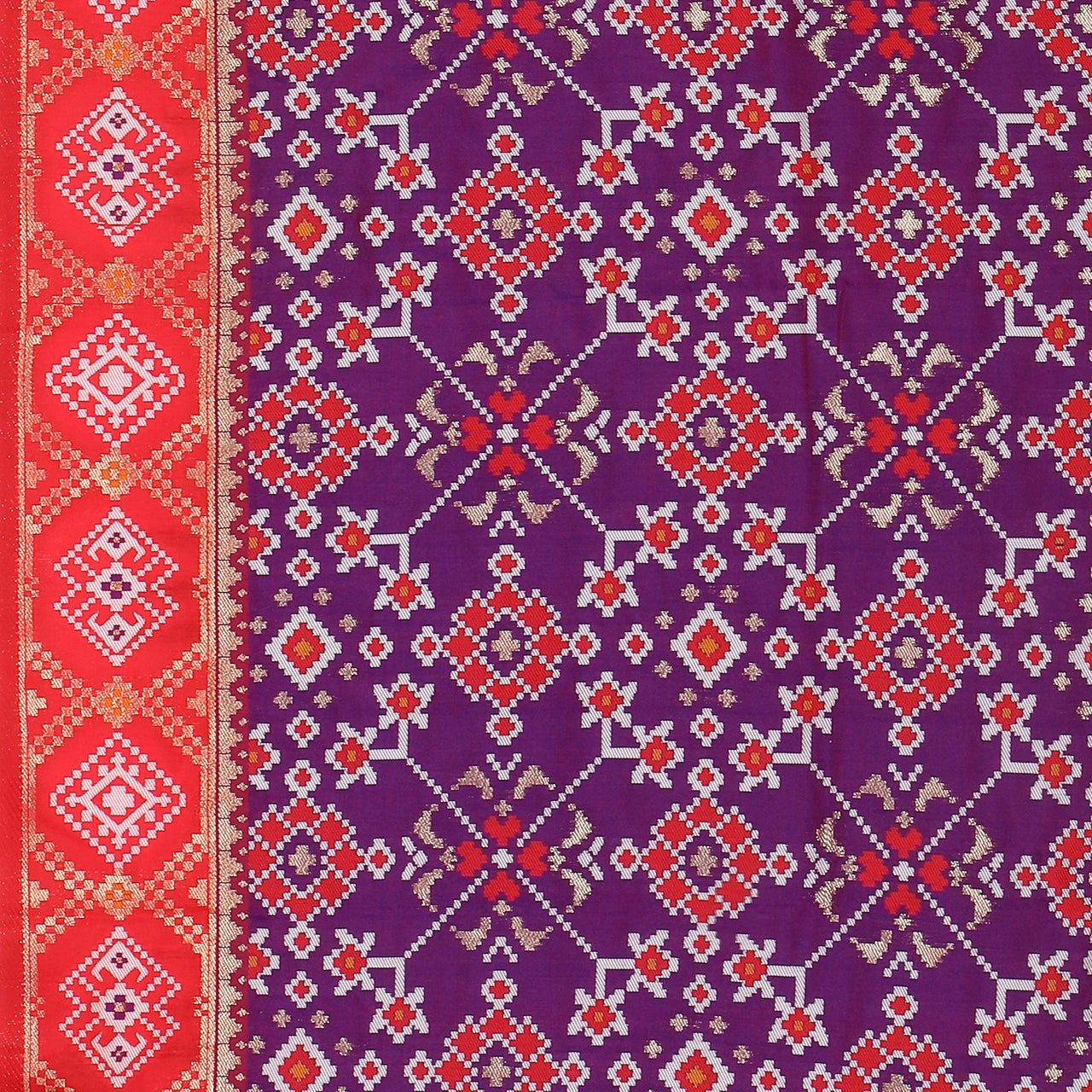 KAPAAHA Women's  Woven Design Silk Blend Dupatta Free Size