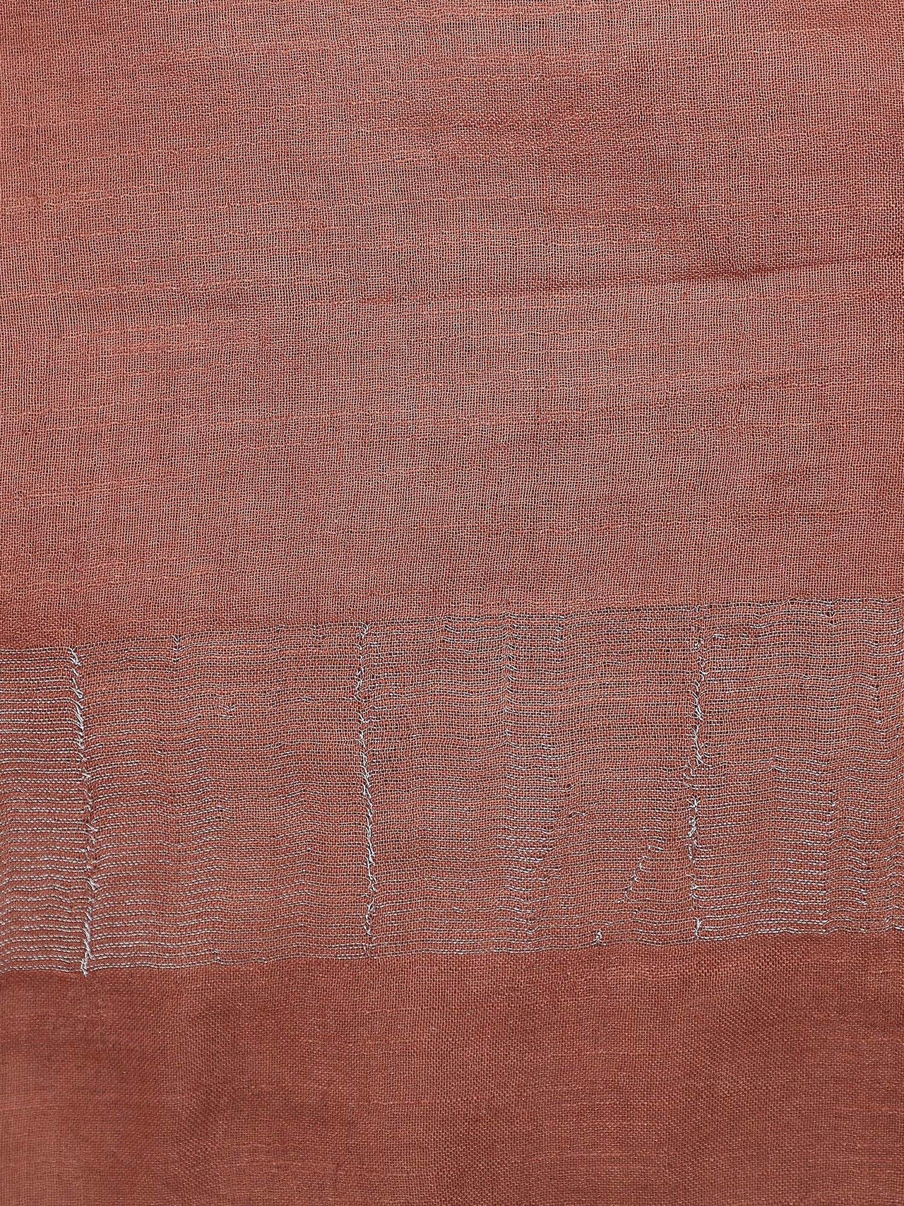 THE WEAVE TRAVELLER Women's  Solid Cotton Blend Dupatta