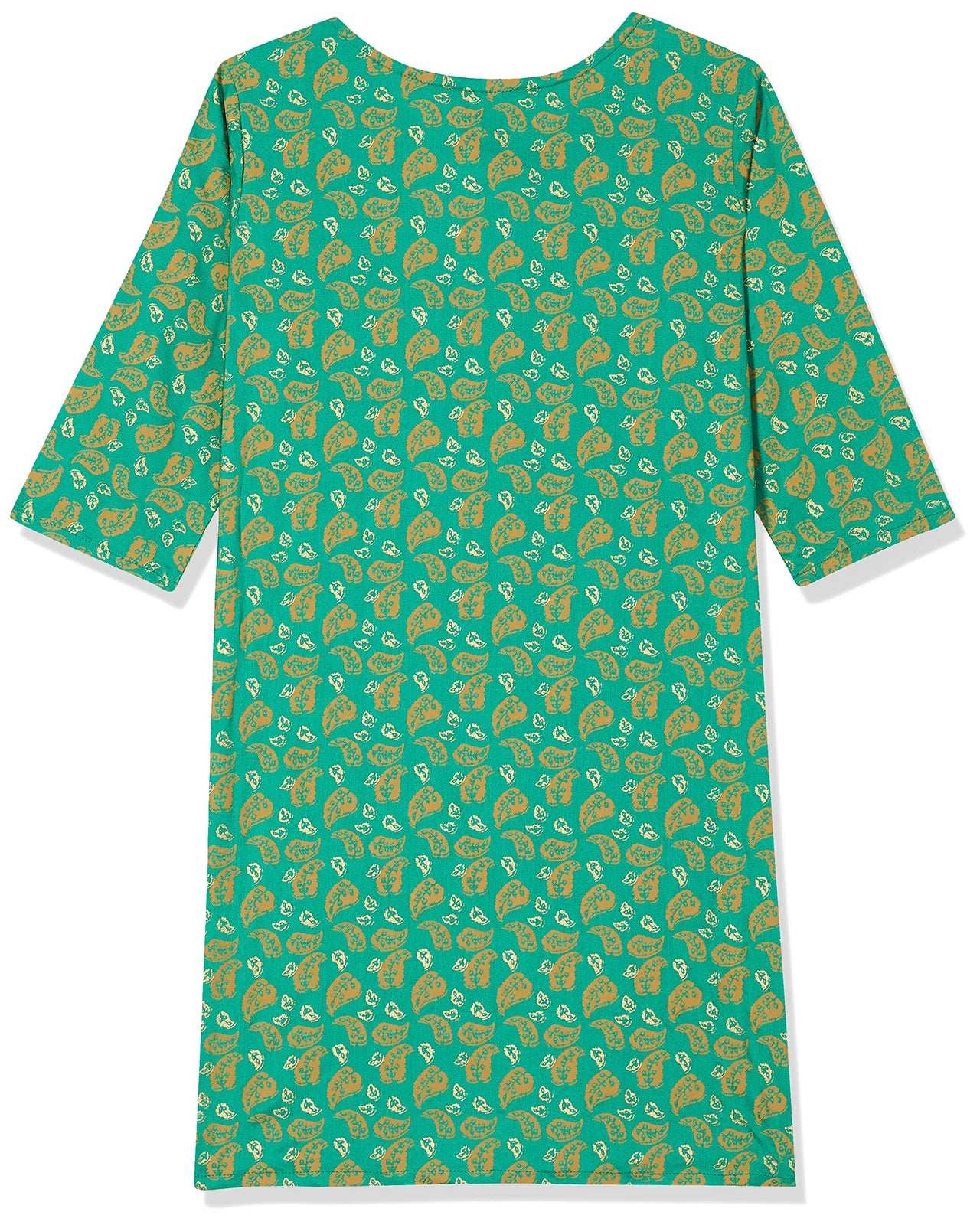 Amazon Brand - Jam & Honey Girl's  Cotton Regular Short Kurti PEACH 2 2 Years-3 Years