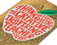 American Greetings Teacher Thank You Card (Creative and Inspiring) (Pack of 2) Creative and Inspiring 1 Count (Pack of 2)