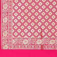 Kapaaha Women's  Woven Silk Blend Banarasi Zari Dupatta/Chunni, Width 45 Inch, Length 2.5 Meter