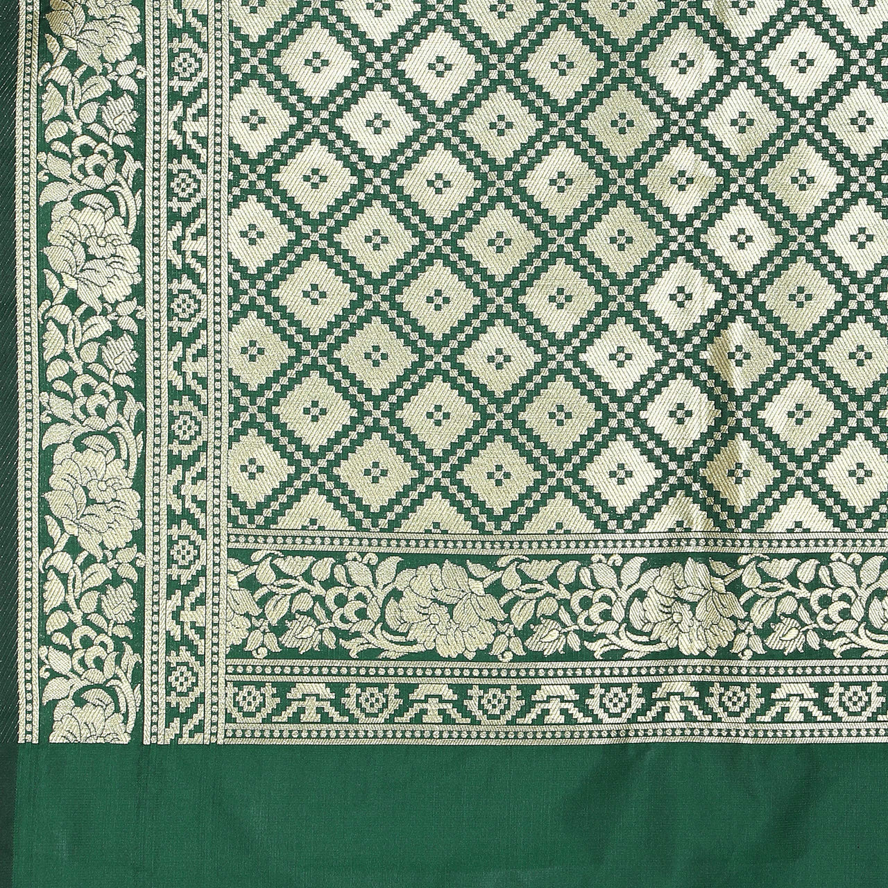 Kapaaha Women's  Woven Silk Blend Banarasi Zari Dupatta/Chunni, Width 45 Inch, Length 2.5 Meter