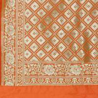 Kapaaha Women's  Woven Silk Blend Banarasi Zari Dupatta/Chunni, Width 45 Inch, Length 2.5 Meter