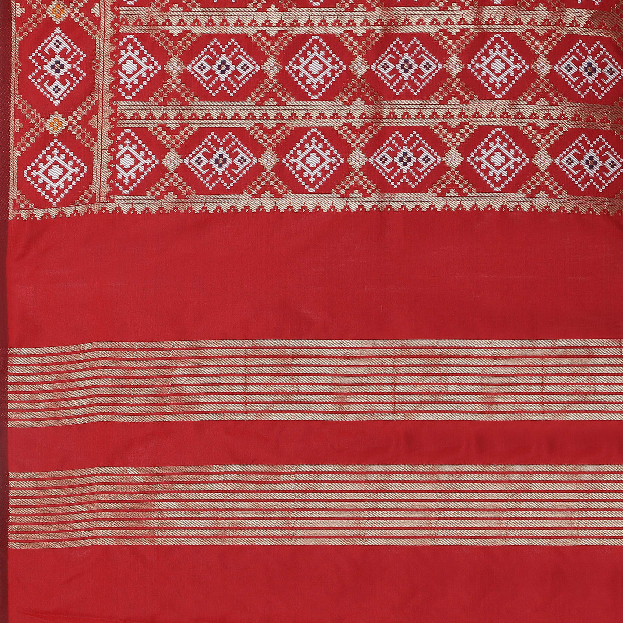 KAPAAHA Women's  Woven Design Silk Blend Dupatta Free Size