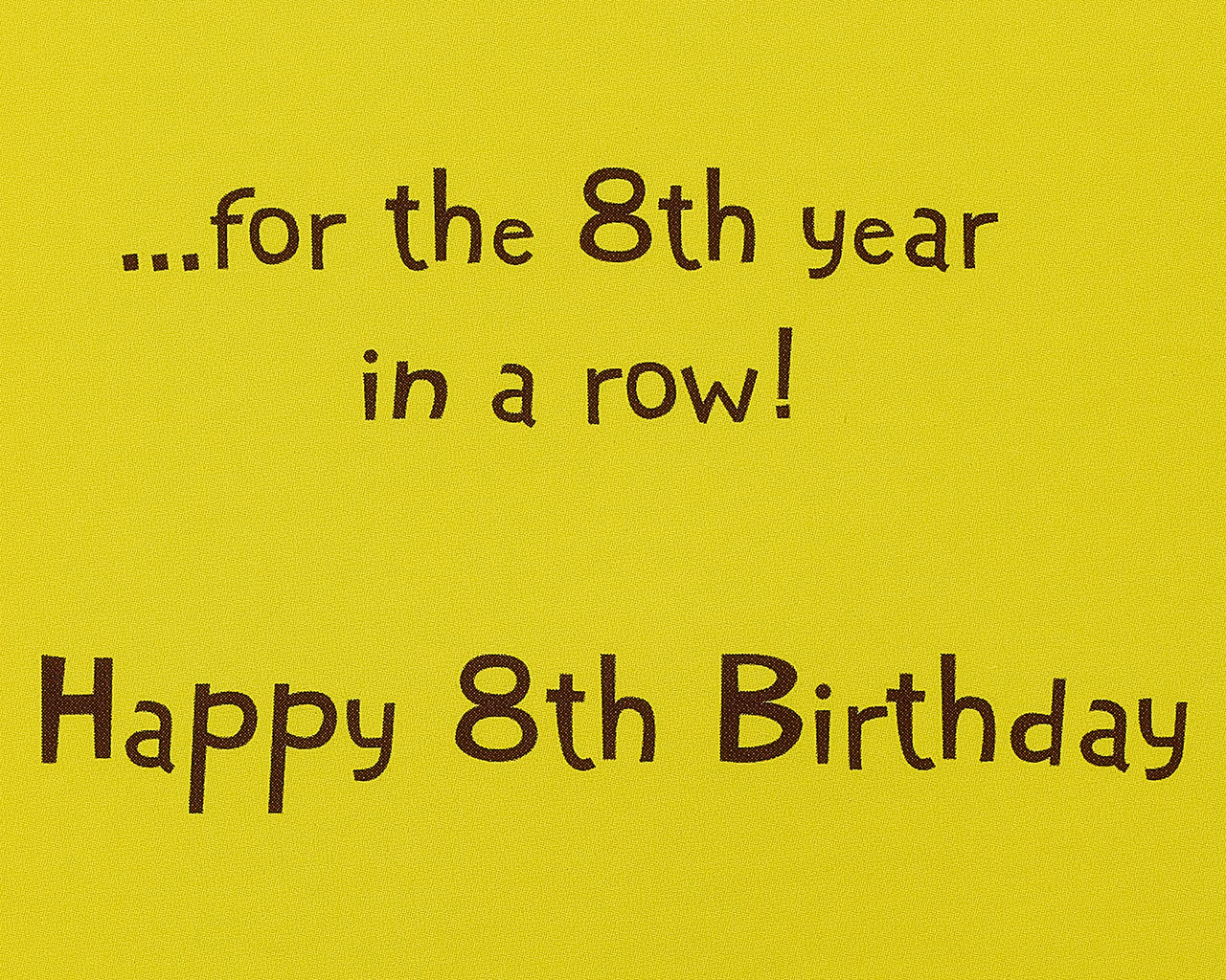 American Greetings 8th Birthday Card (World Record)