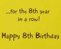 American Greetings 8th Birthday Card (World Record)